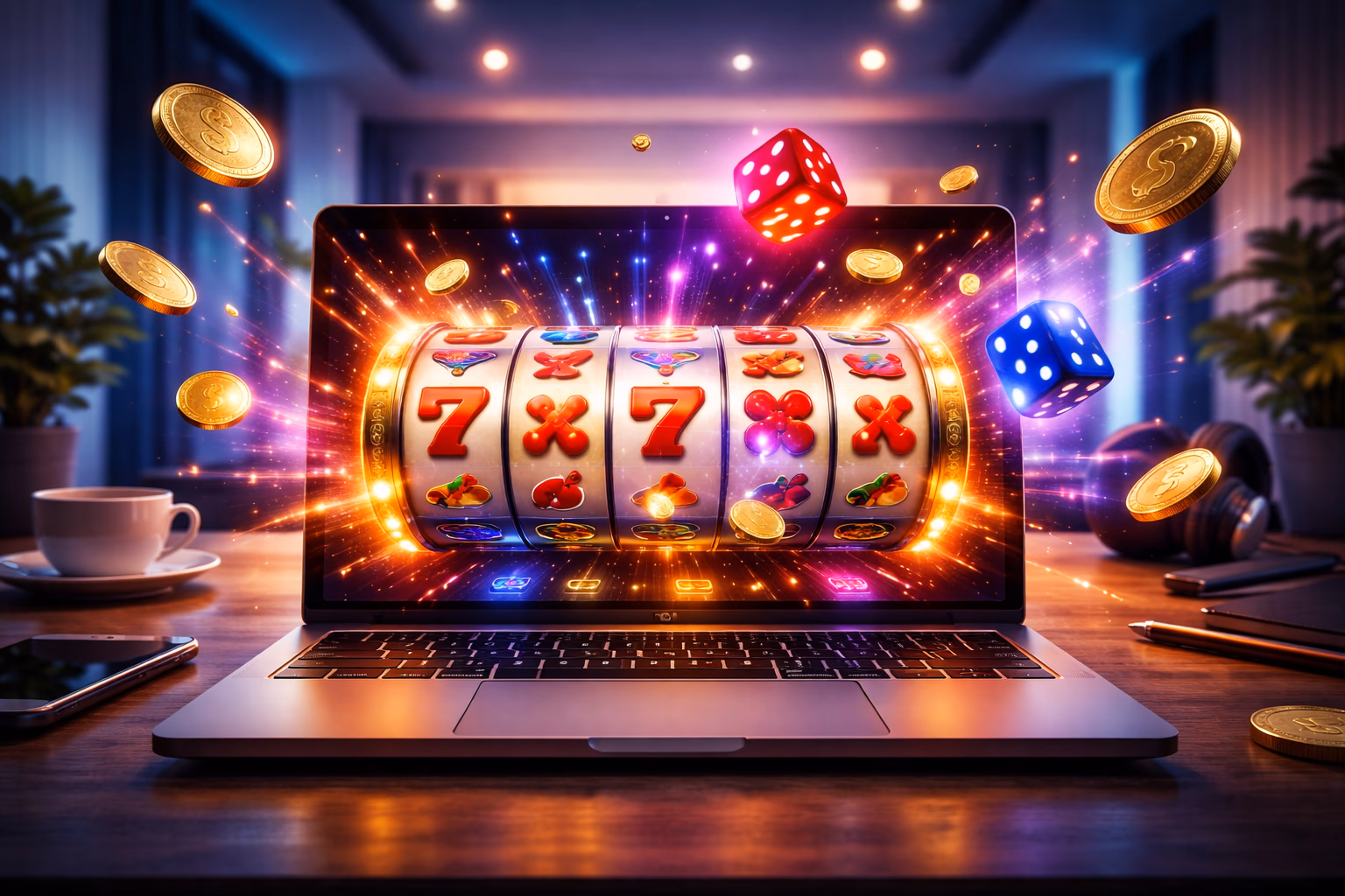 Modern computer screen displaying the 9a999 crash game with vibrant betting chips and a glowing multiplier meter creating a dynamic digital gaming atmosphere